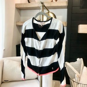 Juicy Couture black and white striped sweater